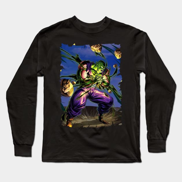 PICCOLO ANIME MERCHANDISE Long Sleeve T-Shirt by Rons Frogss